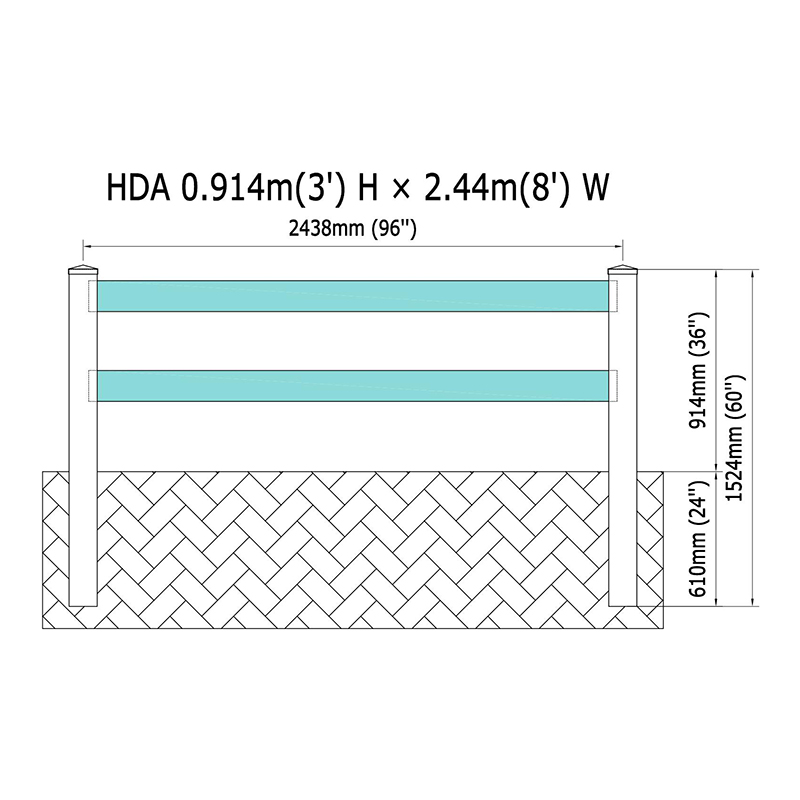 HDA 2-سياج المزرعة البلاستيكية